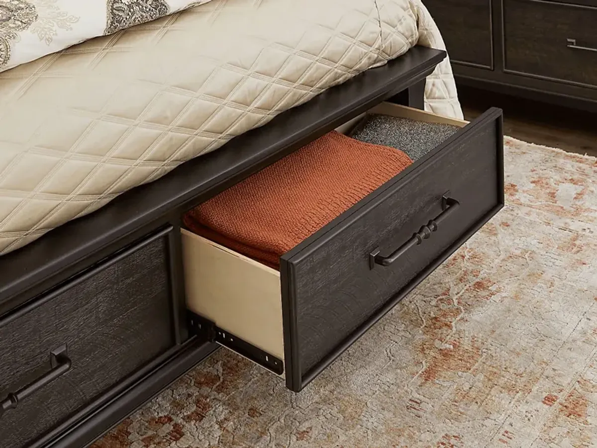 Park Grove Black Queen Storage Bed