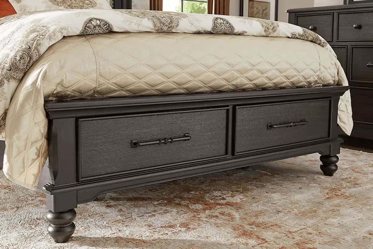 Park Grove Black Queen Storage Bed