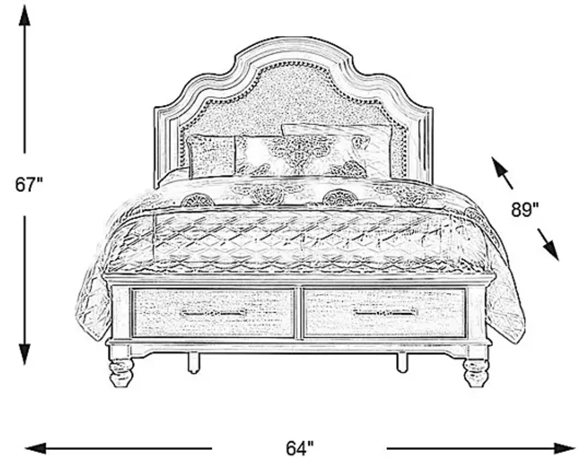 Park Grove Black Queen Storage Bed