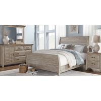 Nantucket Breeze Bisque 3 Pc Queen Sleigh Bed