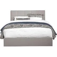 Aubrielle Sand 3 Pc Queen Square Upholstered Bed