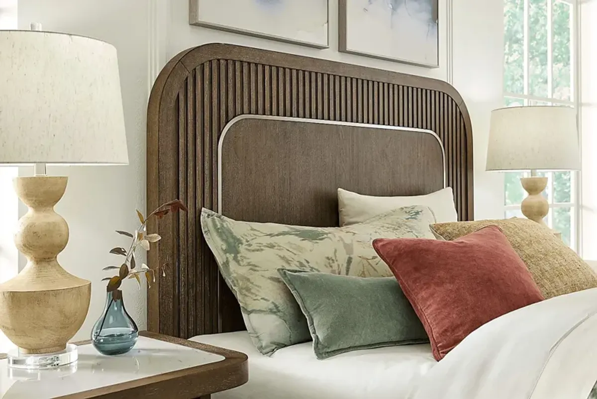 Sausalito Brown 3 Pc Queen Panel Bed