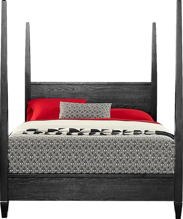 Springville Black 3 Pc Queen Poster Bed