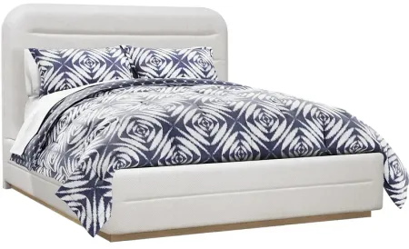 Canyon Cream 3 Pc Queen Upholstered Bed