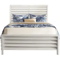 River Falls White 3 Pc Queen Slat Bed