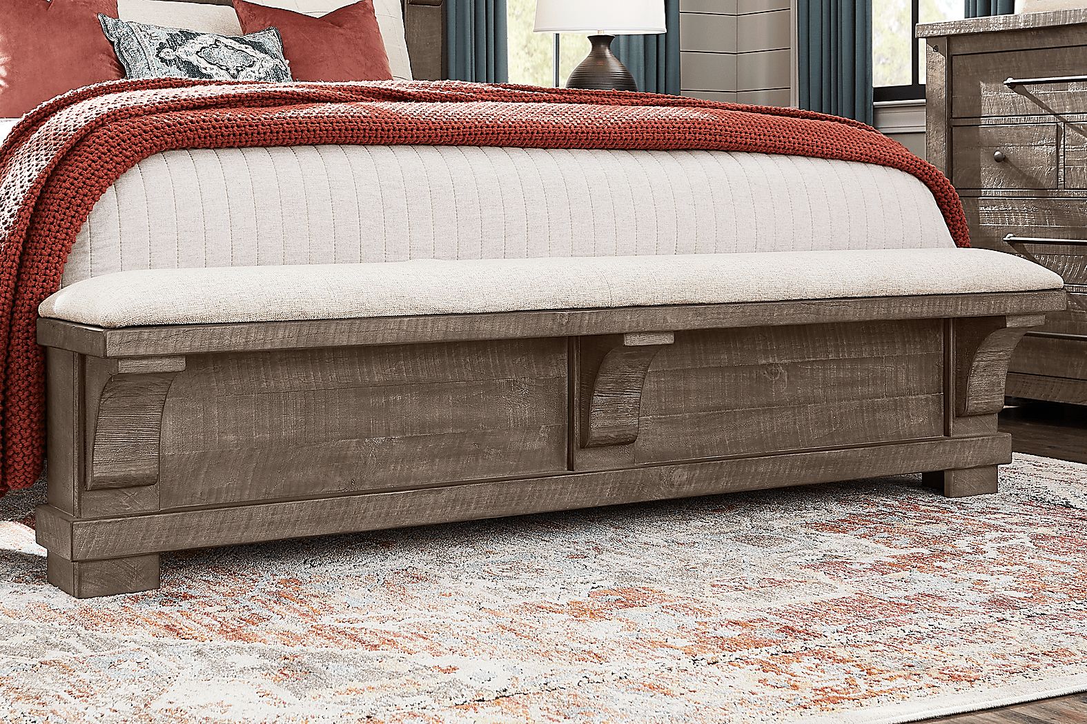 Bretten Crossing Gray 3 Pc Queen Bench Bed