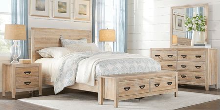Palm Grove Taffy 3 Pc Queen Storage Bed