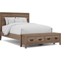 Palm Grove Brown 3 Pc Queen Storage Bed