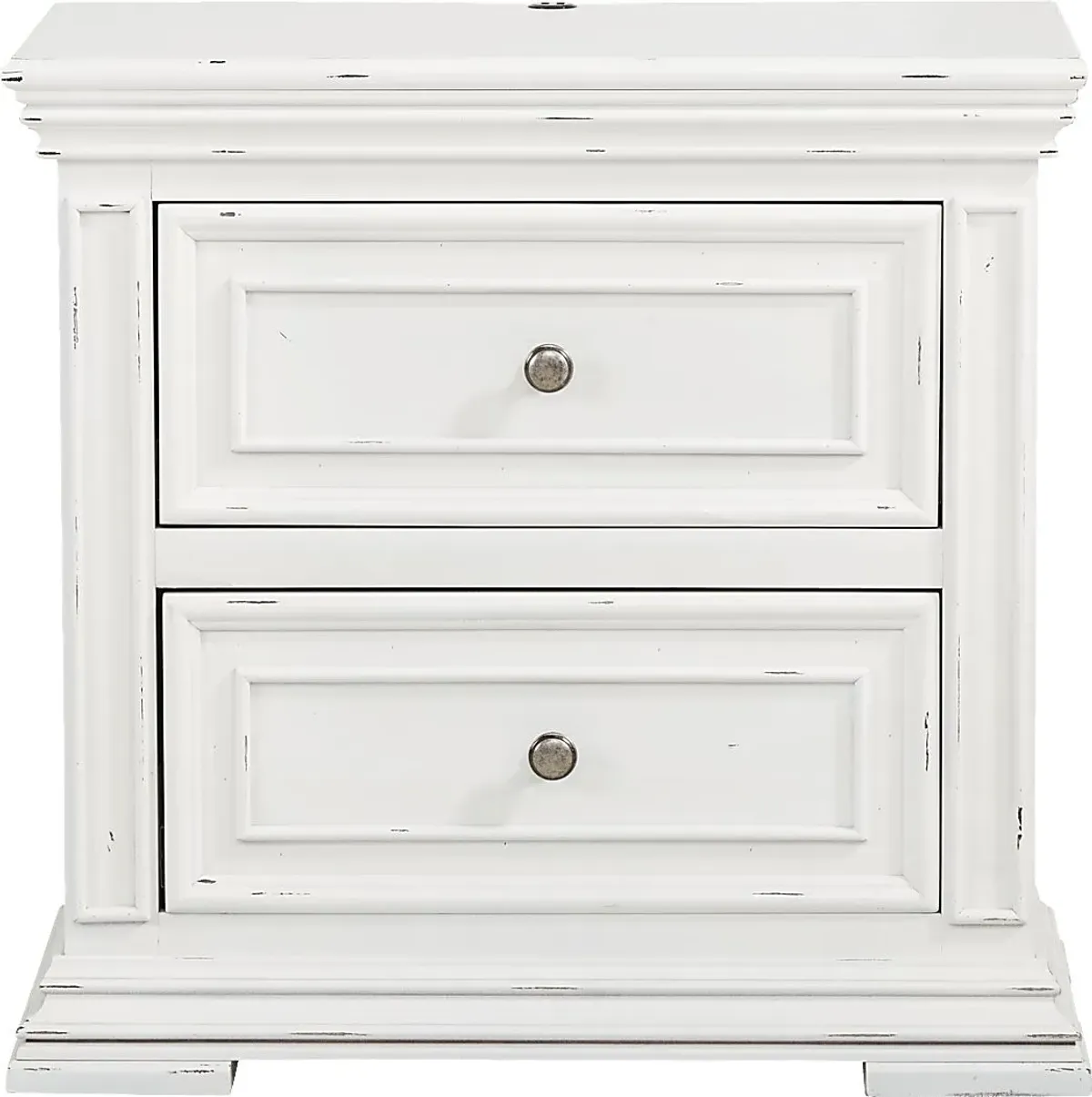 Folkston Bay White 7 Pc Queen Bedroom