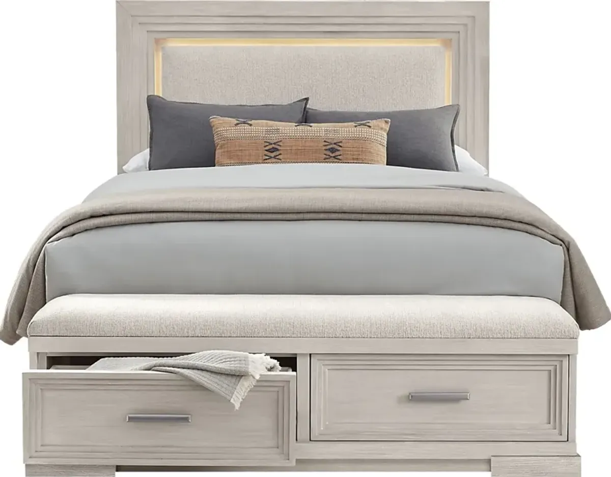 Royal Park Ivory 3 Pc Queen Storage Bed