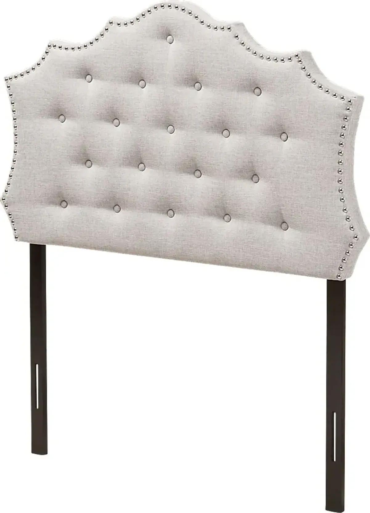 Poppleton Gray Twin Upholstered Headboard