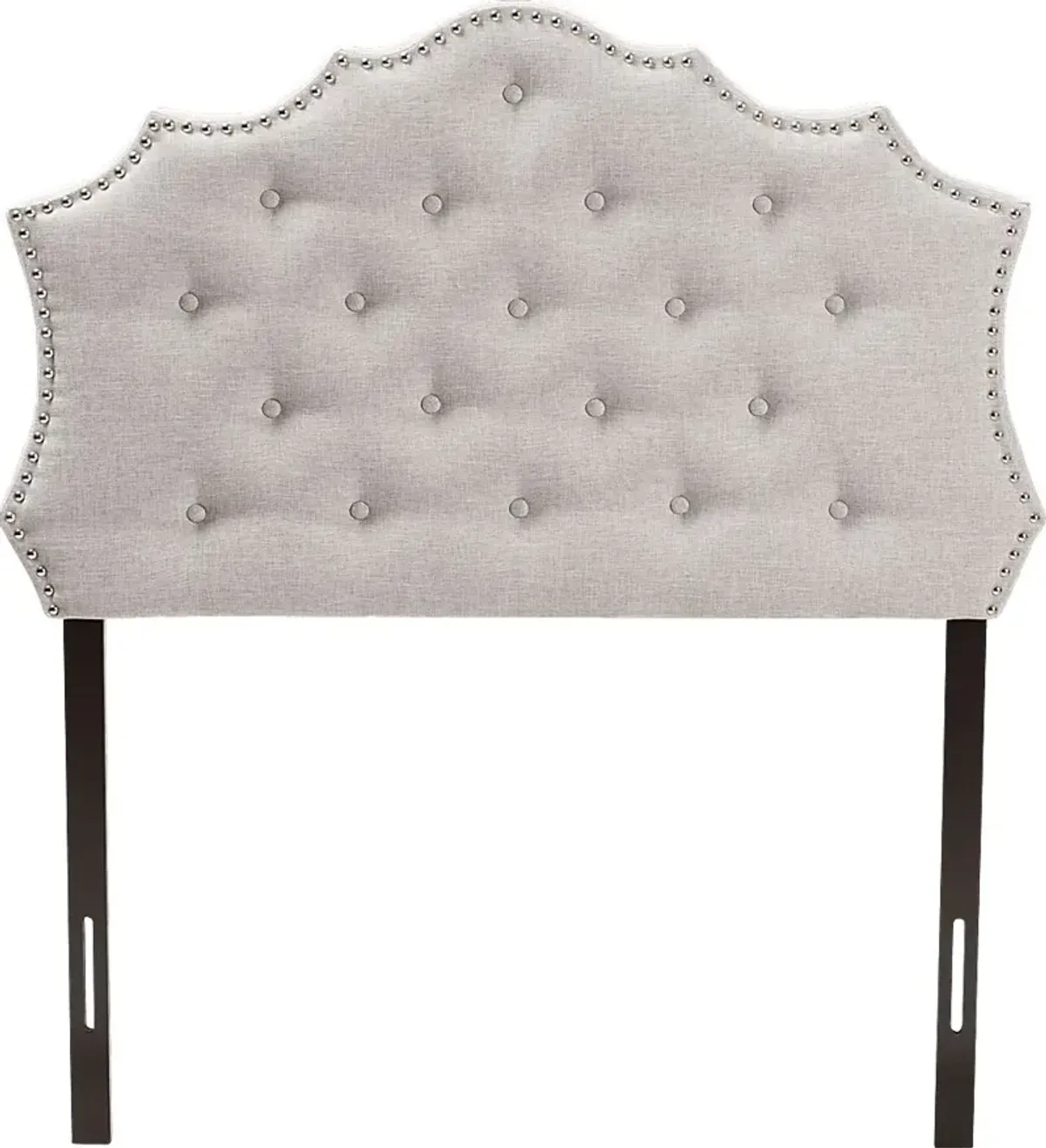 Poppleton Gray Twin Upholstered Headboard