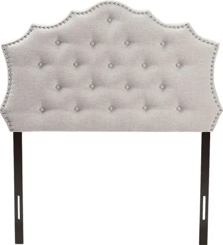 Poppleton Gray Twin Upholstered Headboard