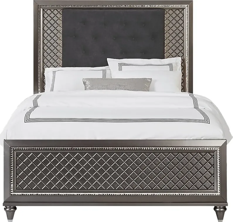 Diamond Falls Gray 3 Pc Queen Panel Bed