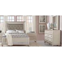 Paris Silver 3 Pc Queen Bed