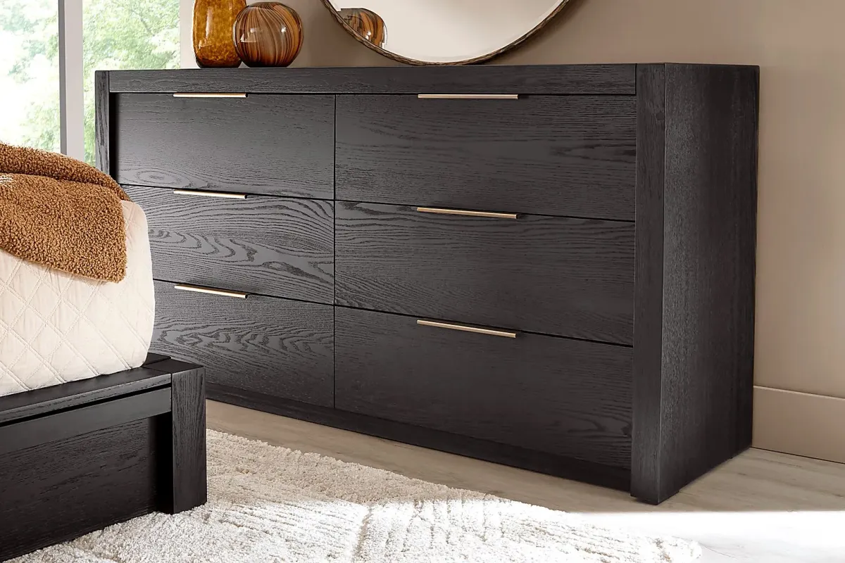 Easton Park Black 5 Pc Queen Storage Bedroom