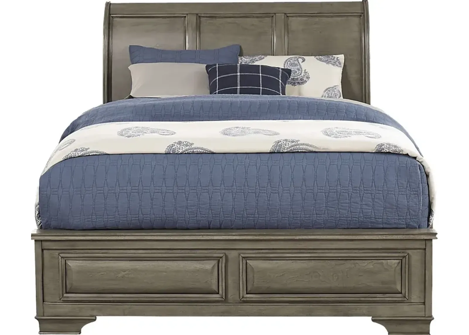 Mill Valley II Gray 3 Pc King Sleigh Bed