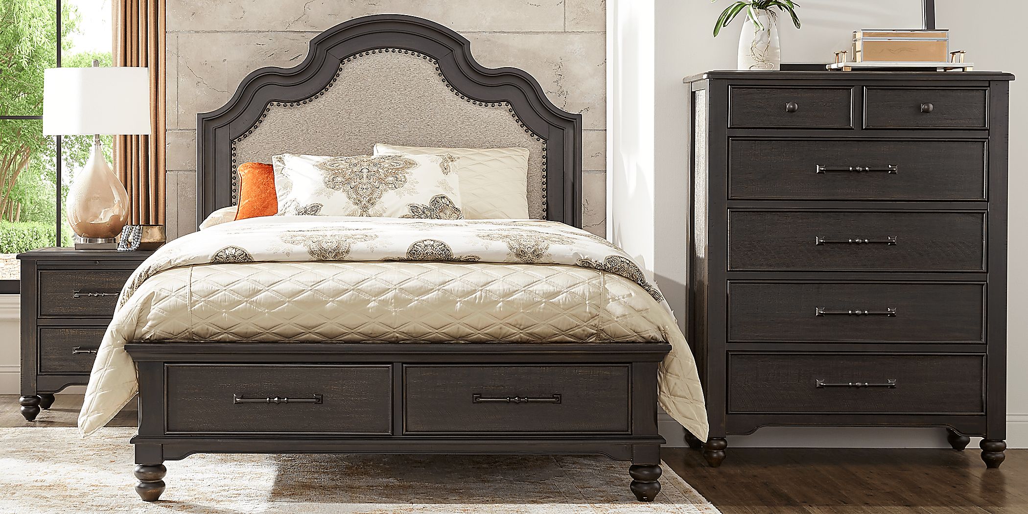 Park Grove Black King Storage Bed