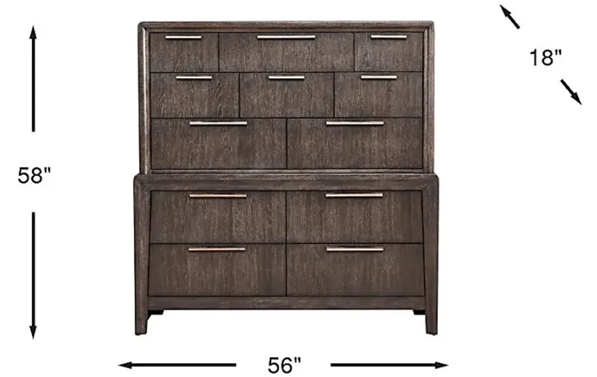 Fairfax Gray Master Chest