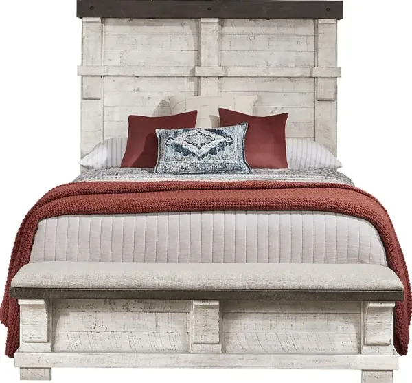 Bretten Crossing White 3 Pc King Bench Bed