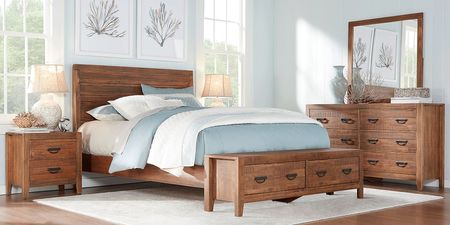 Palm Grove Brown 3 Pc King Storage Bed
