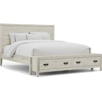 Palm Grove White 3 Pc King Storage Bed