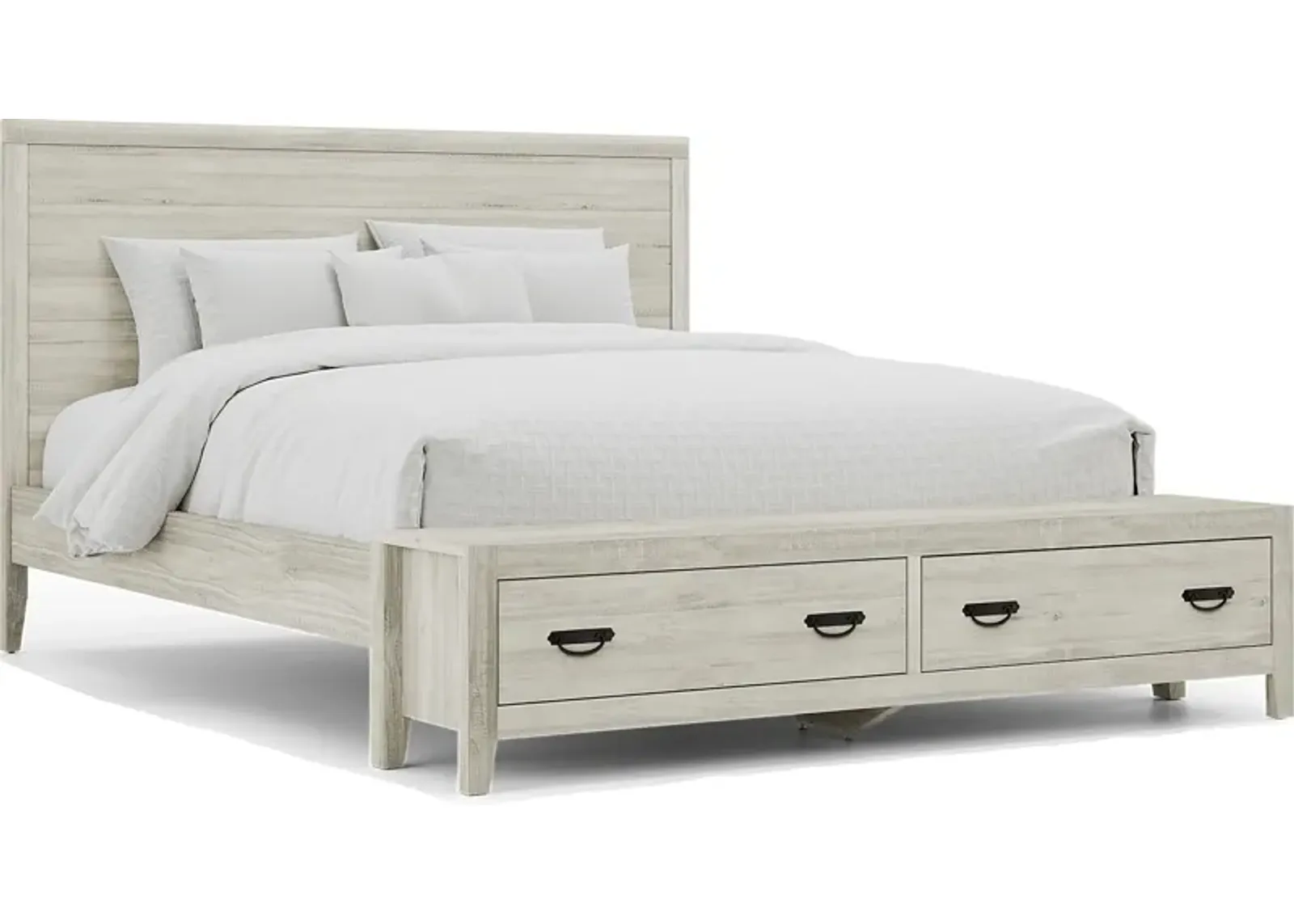 Palm Grove White 3 Pc King Storage Bed