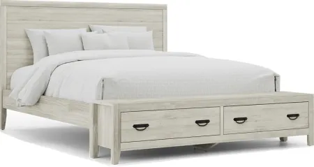 Palm Grove White 3 Pc King Storage Bed