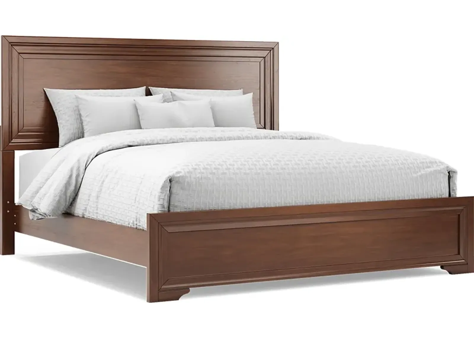 Belcourt Brown Cherry 3 Pc King Panel Bed