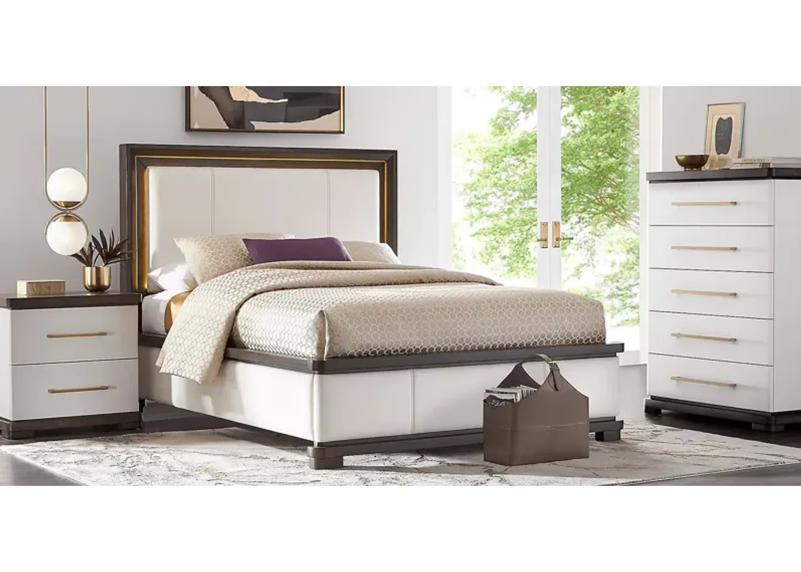 Elko Falls White 5 Pc King Bedroom