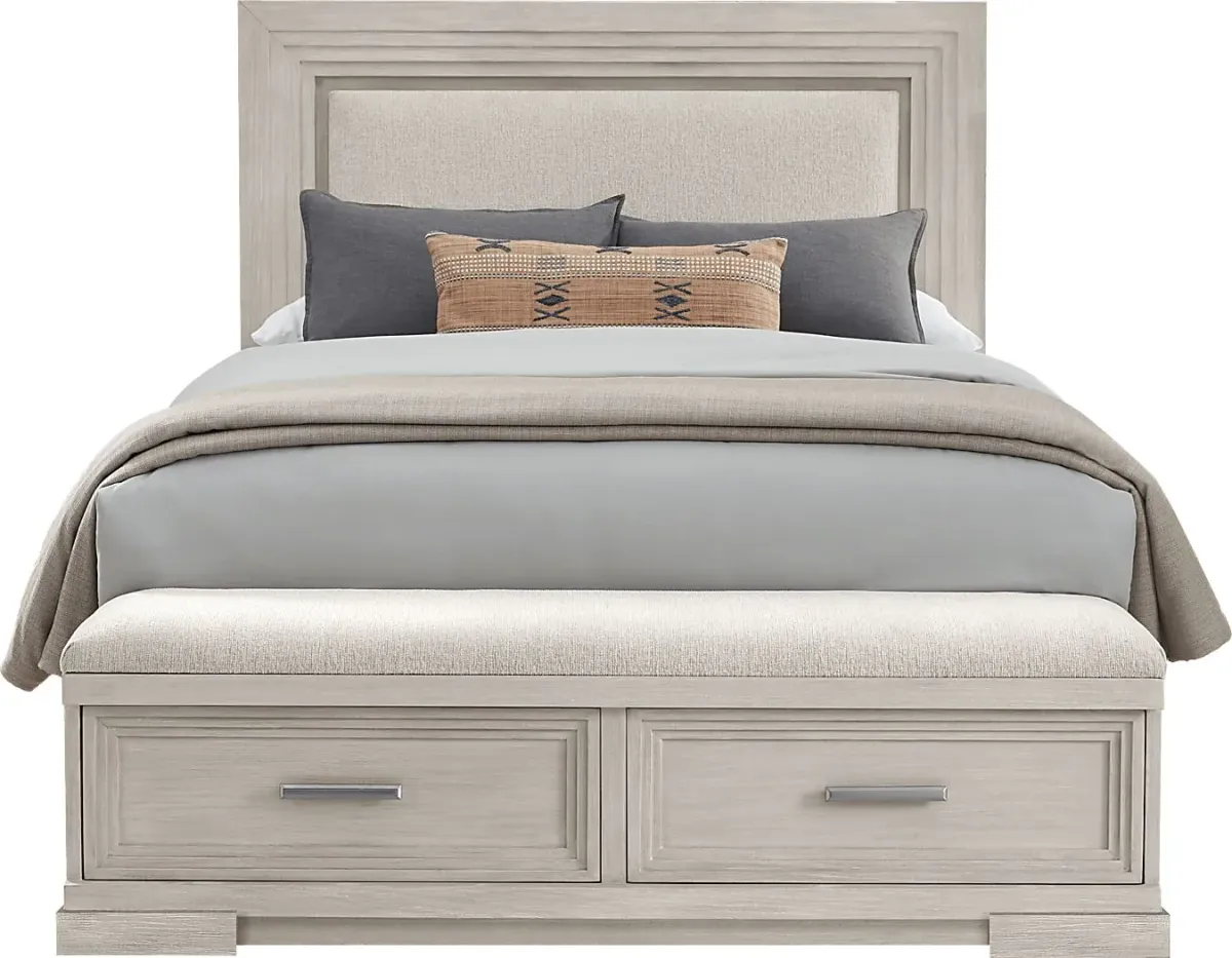 Royal Park Ivory 3 Pc King Storage Bed