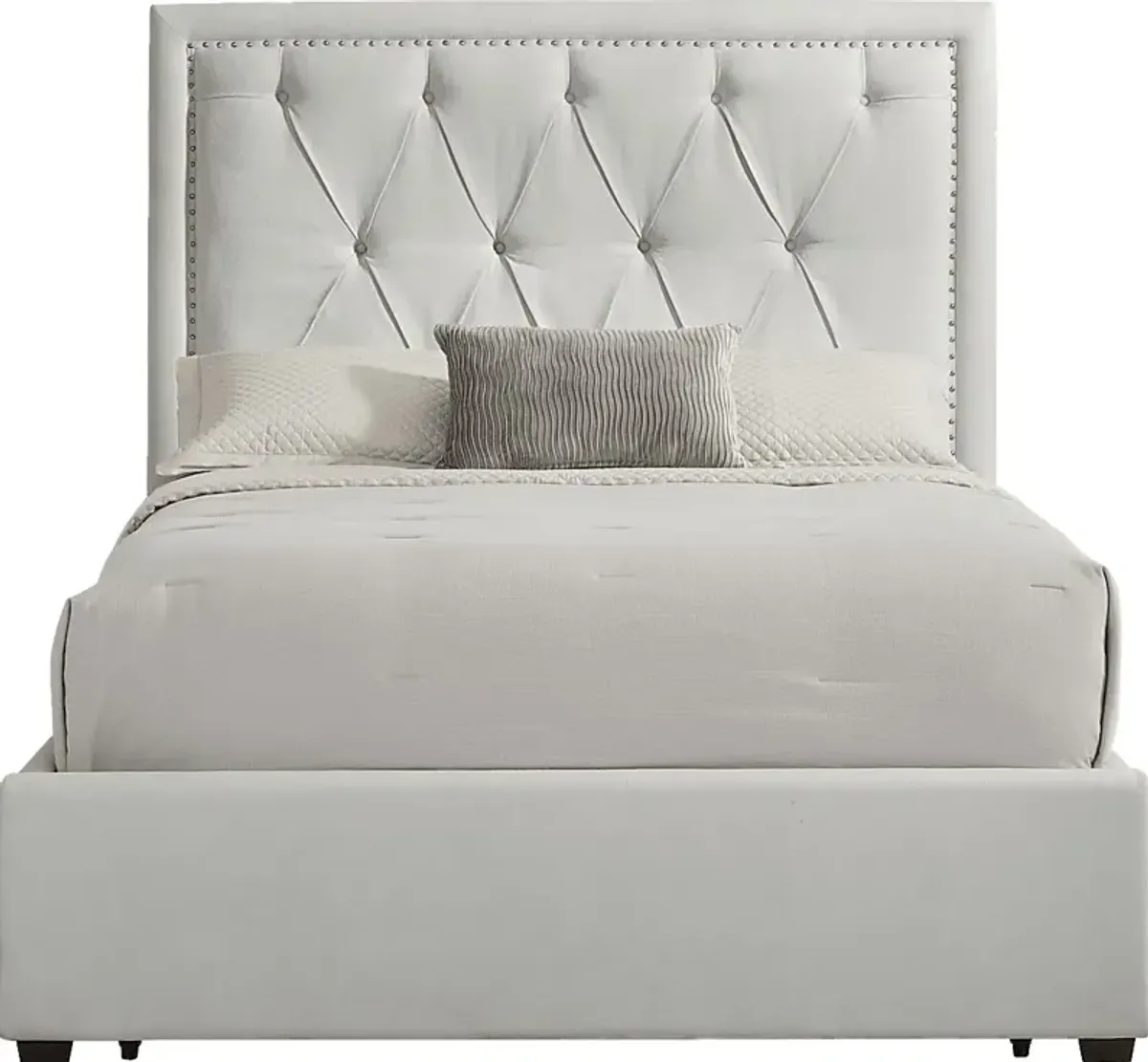 Elridge II Gray 3 Pc King Upholstered Storage Bed