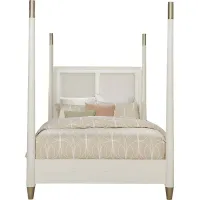 Clarissa White 3 Pc King Poster Bed