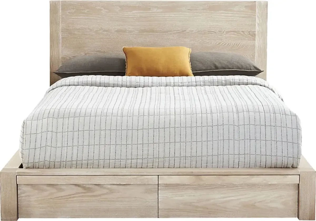 Easton Park Natural 5 Pc King Storage Bedroom