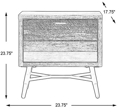 Midtown Loft Natural Nightstand