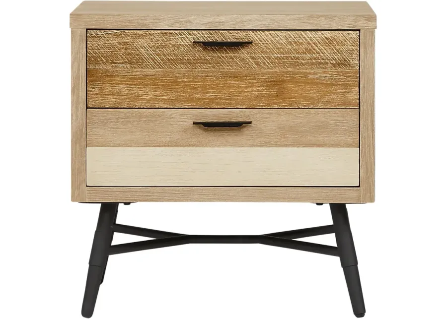 Midtown Loft Natural Nightstand