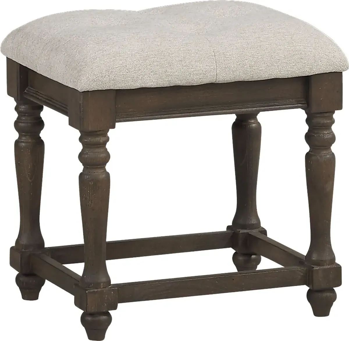 Armitage Dark Brown Vanity Stool