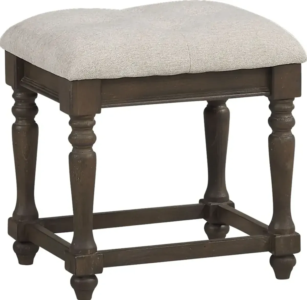 Armitage Dark Brown Vanity Stool