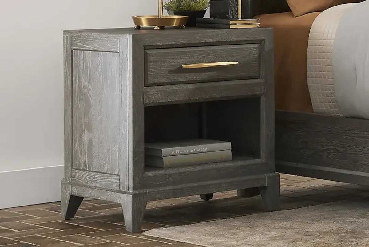 Kailey Park Charcoal Nightstand