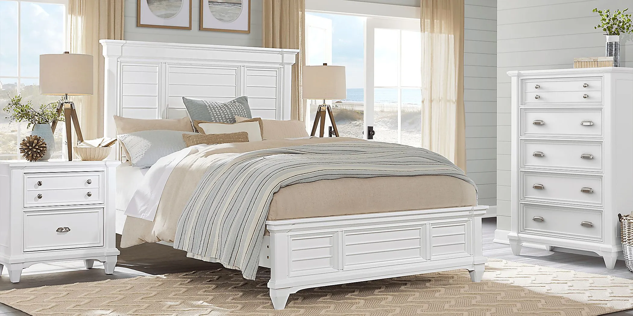 Hilton Head White Door Nightstand