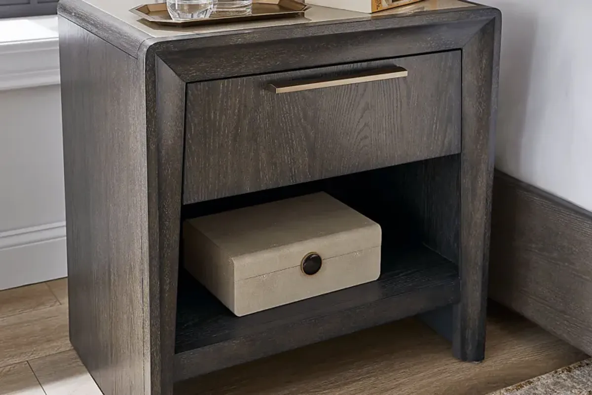 Fairfax Gray Open Nightstand