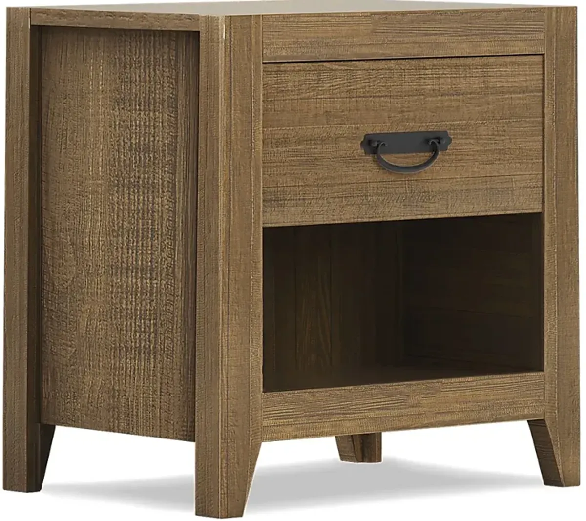 Palm Grove Brown Open Nightstand