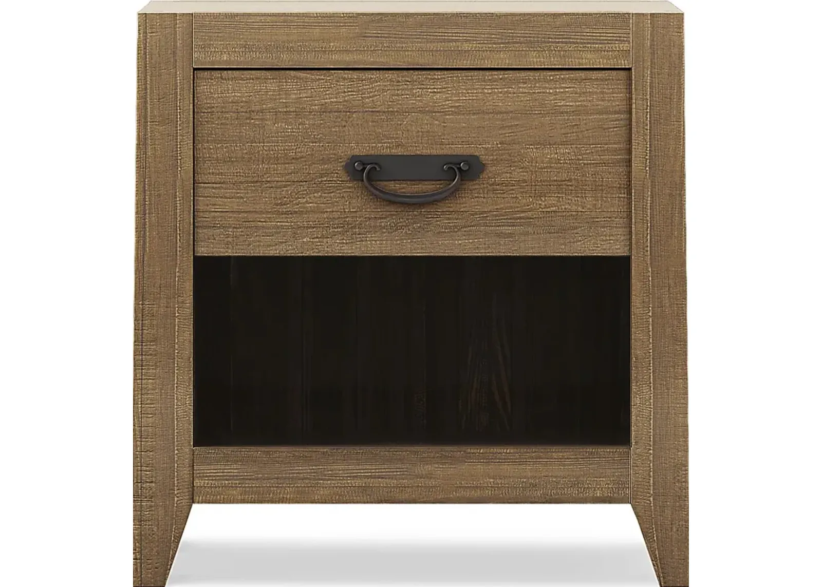 Palm Grove Brown Open Nightstand