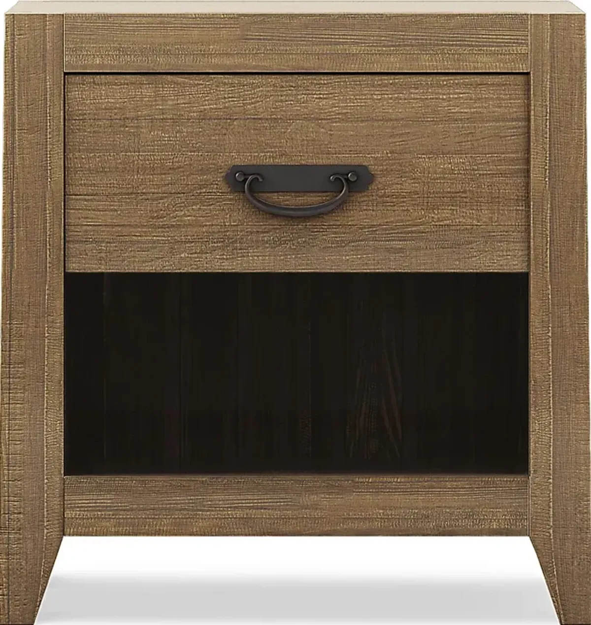 Palm Grove Brown Open Nightstand