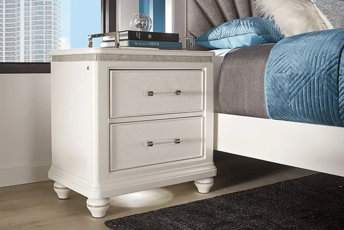 Starlet Lane White Nightstand