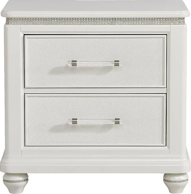 Starlet Lane White Nightstand