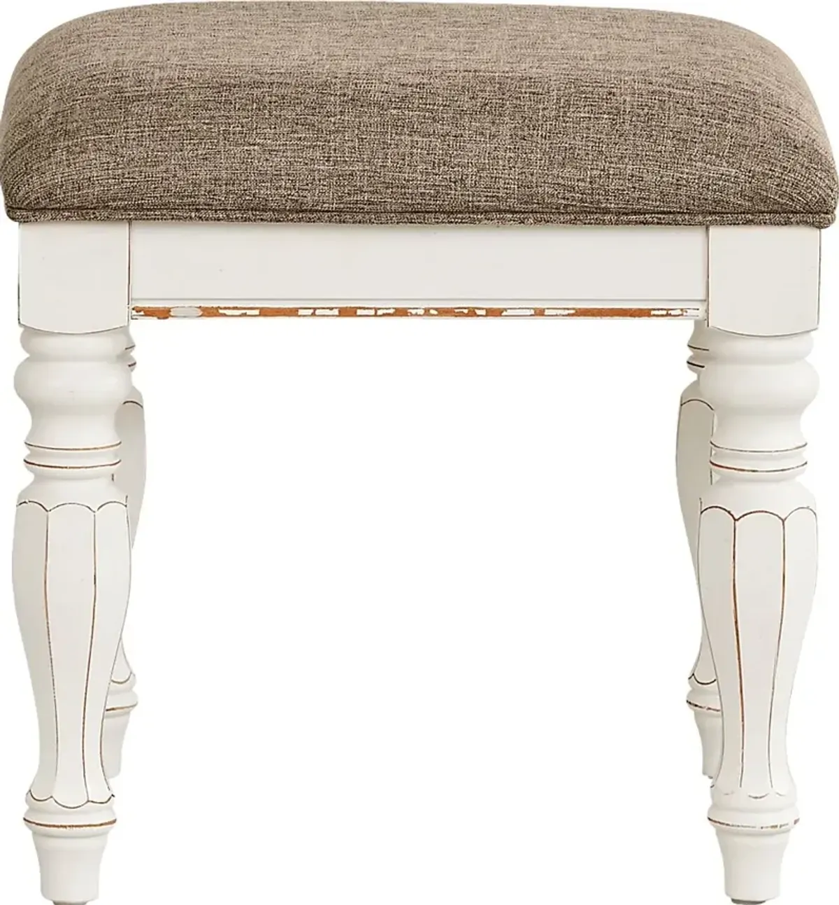 Marien Park White Vanity Stool