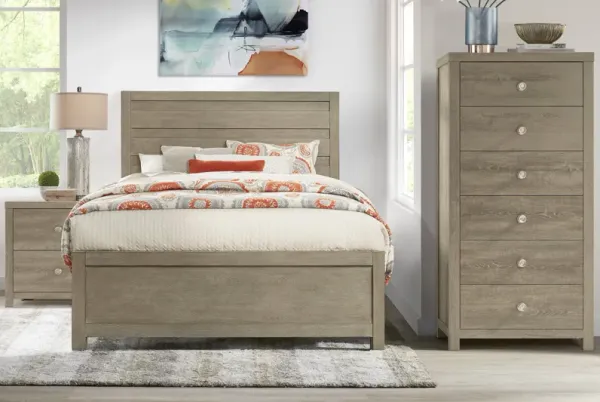 Barringer Place Gray 5 Pc Queen Panel Bedroom
