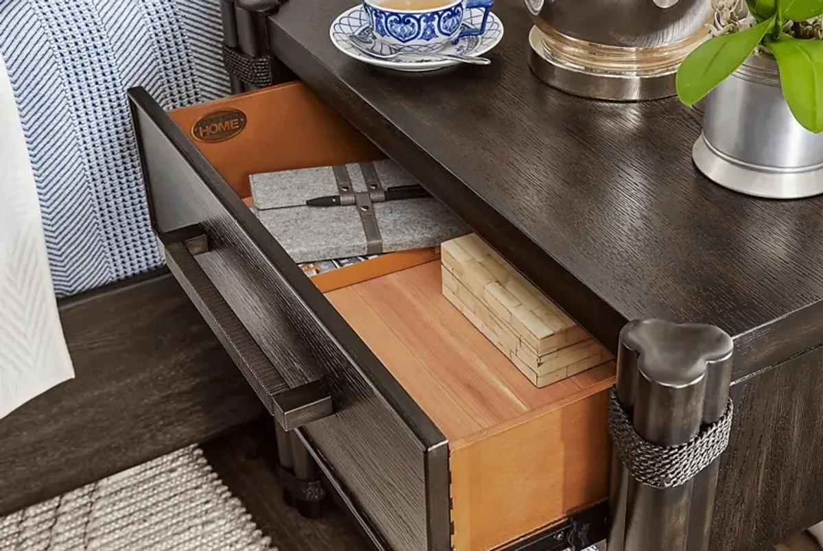 Vineyard Estates Brown 1-Drawer Nightstand