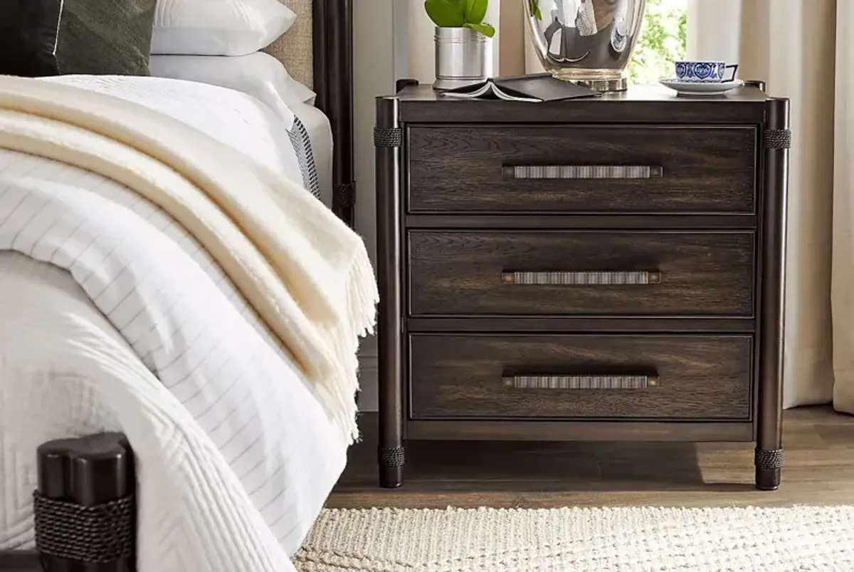 Vineyard Estates Brown 7 Pc King Poster Bedroom
